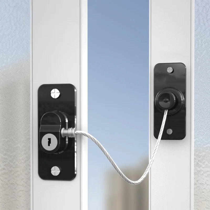 Sicherheitsschloss für Fenster, Türen und Schränke – Kindersicherung mit Passwort oder Schlüssel für Kühlschrank und Schubladen